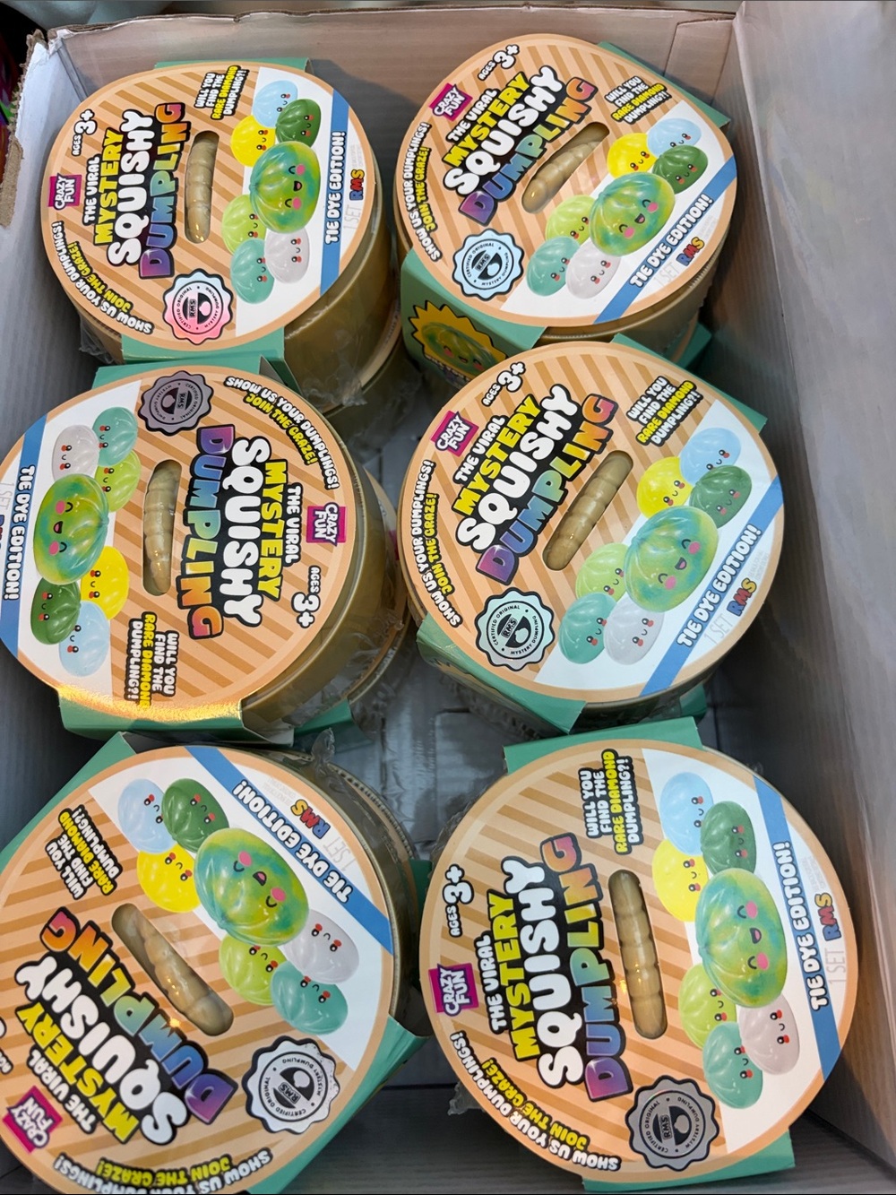 12 Viral Rare Tie Dye Mystery Squishy Dumpling Crazy Fun RMS 🥟set 12 dumplings 🥟
